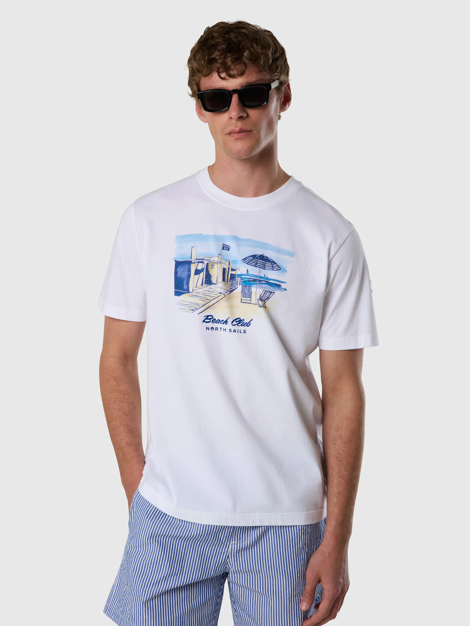 T-shirt with French Riviera print - Image 9