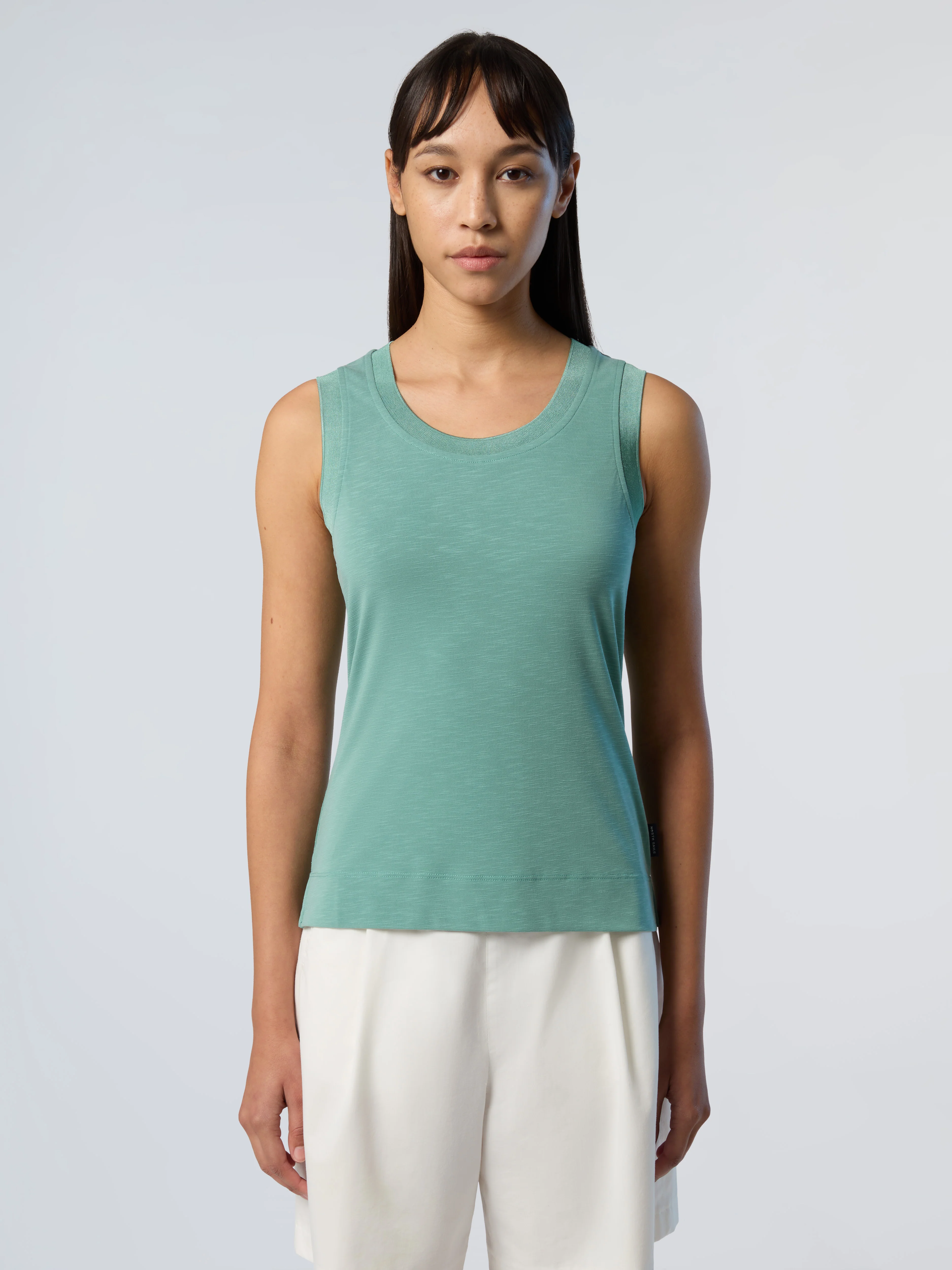 Slub jersey tank top - Image 13