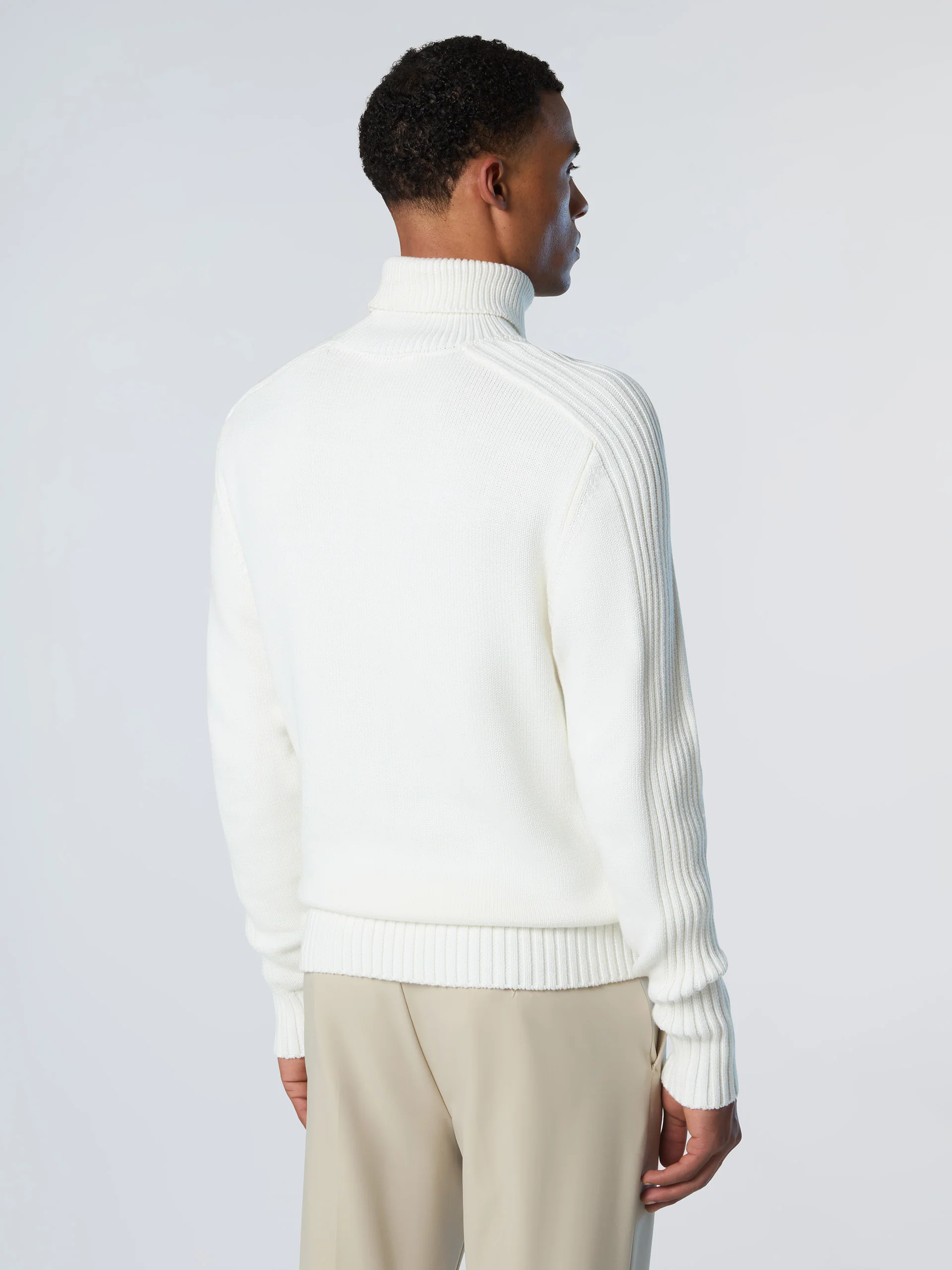 Turtle-neck sweater with ribbing - Image 4