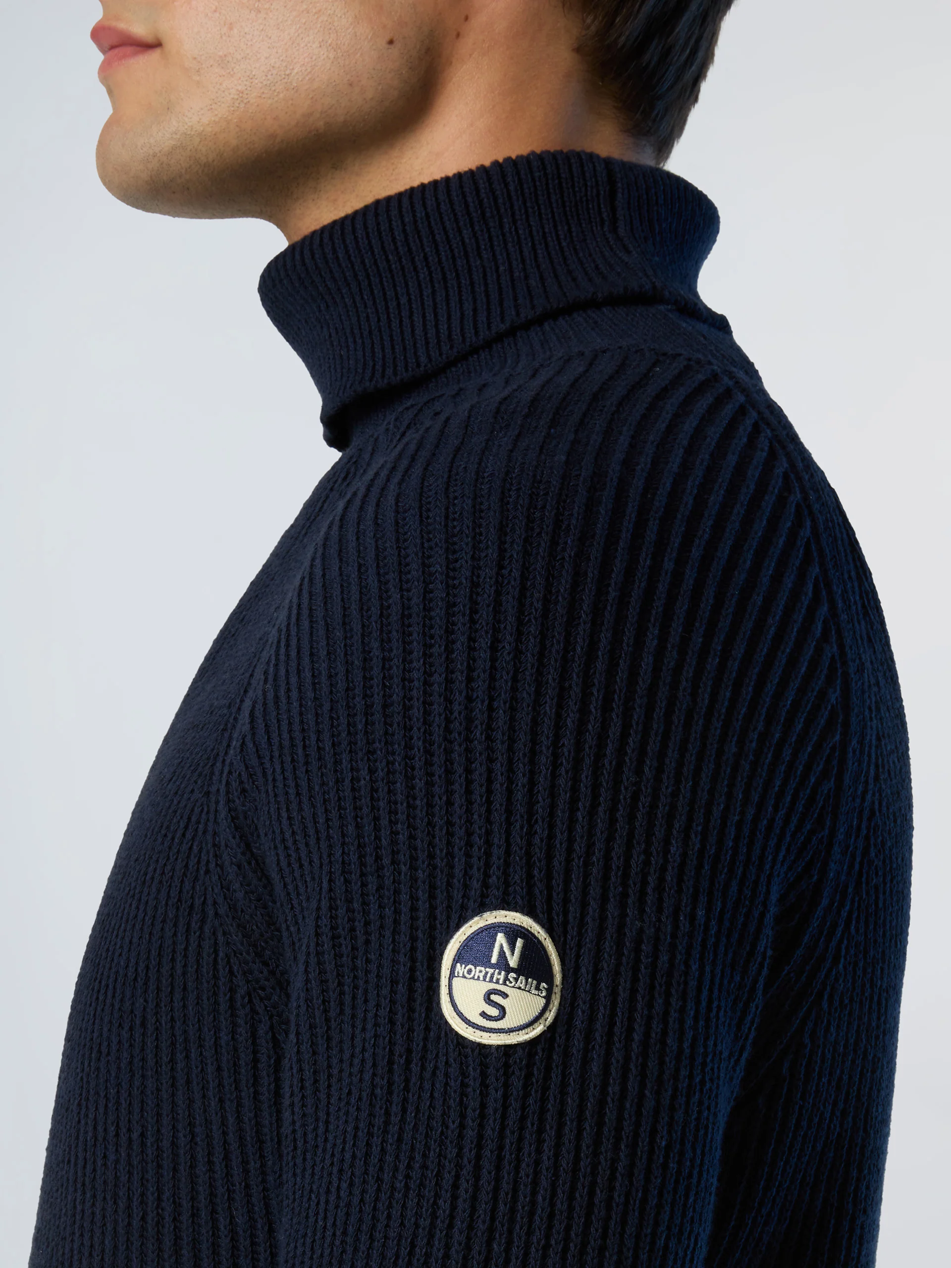 Fisherman's rib turtle-neck sweater - Image 12