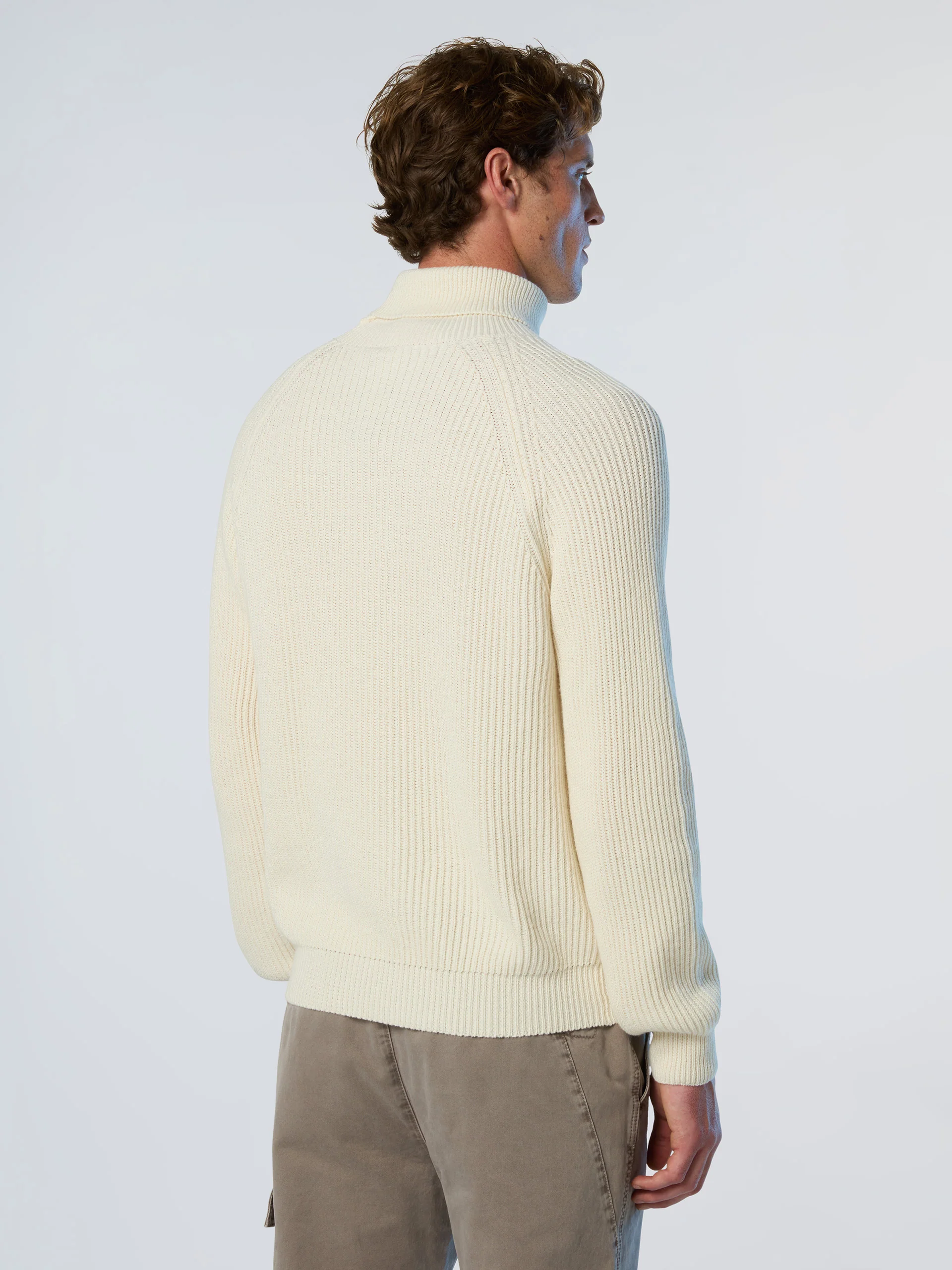 Fisherman's rib turtle-neck sweater - Image 4