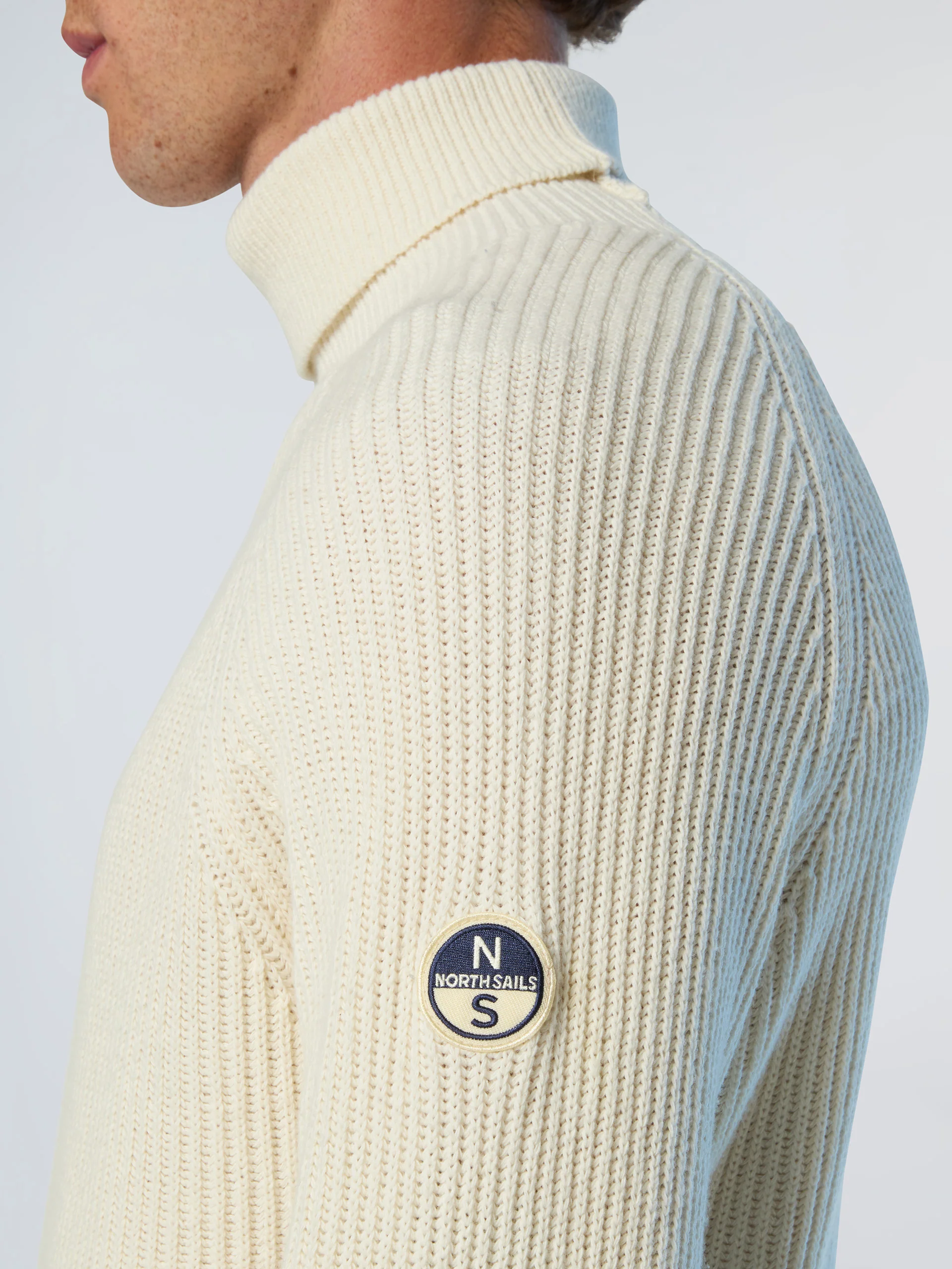Fisherman's rib turtle-neck sweater - Image 6