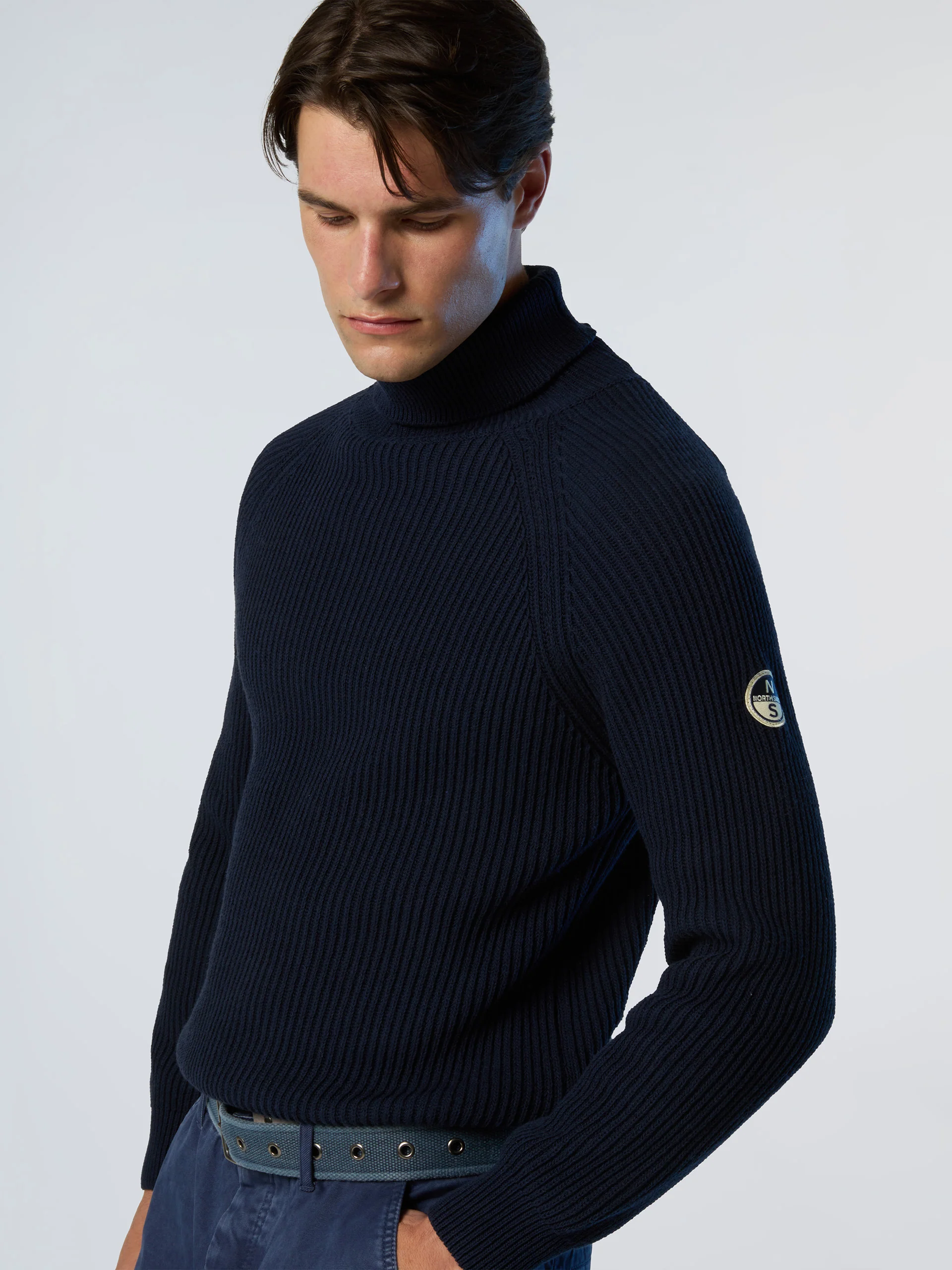 Fisherman's rib turtle-neck sweater - Image 8