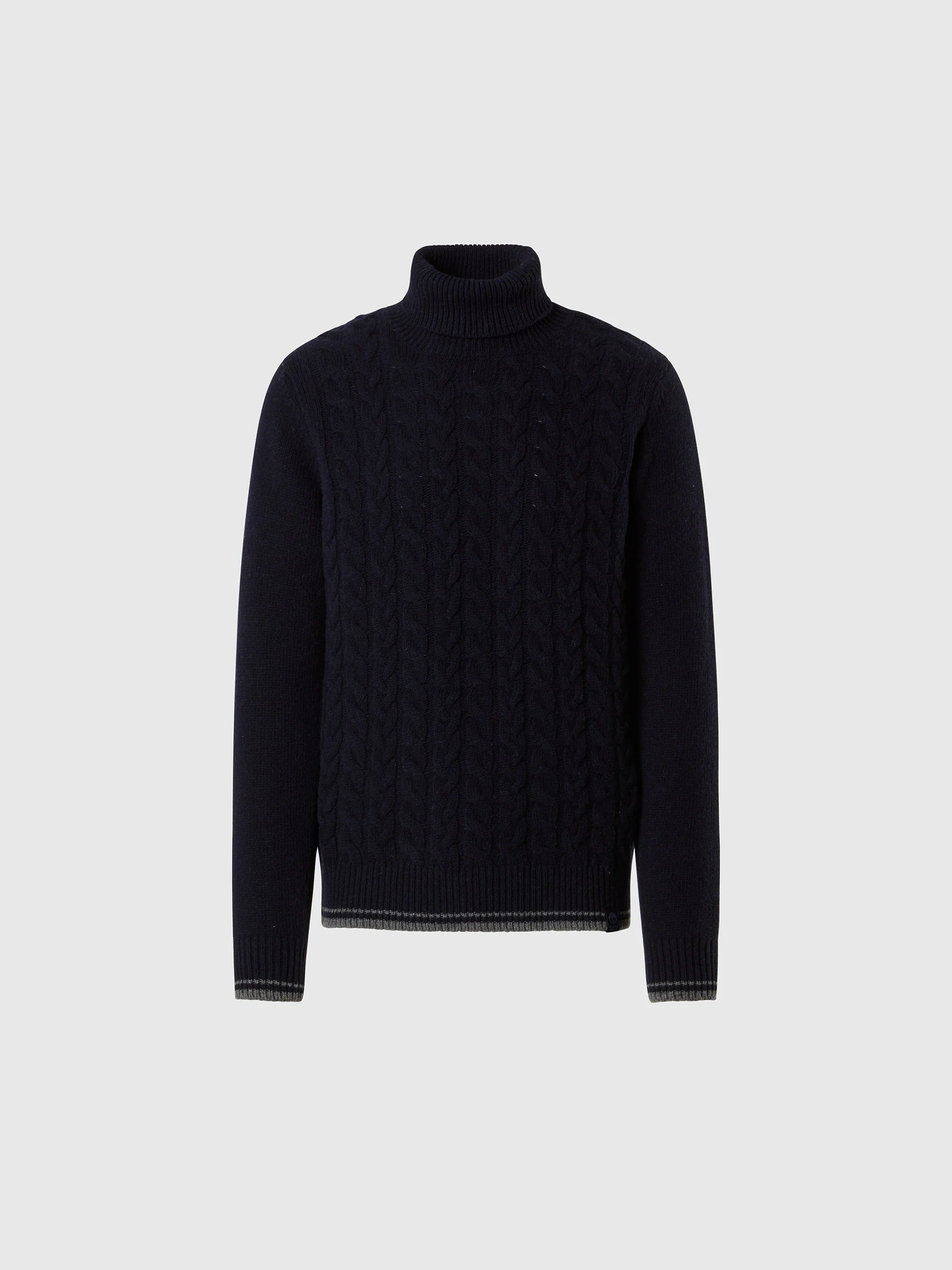 Sweater with cable-knit front - Image 4