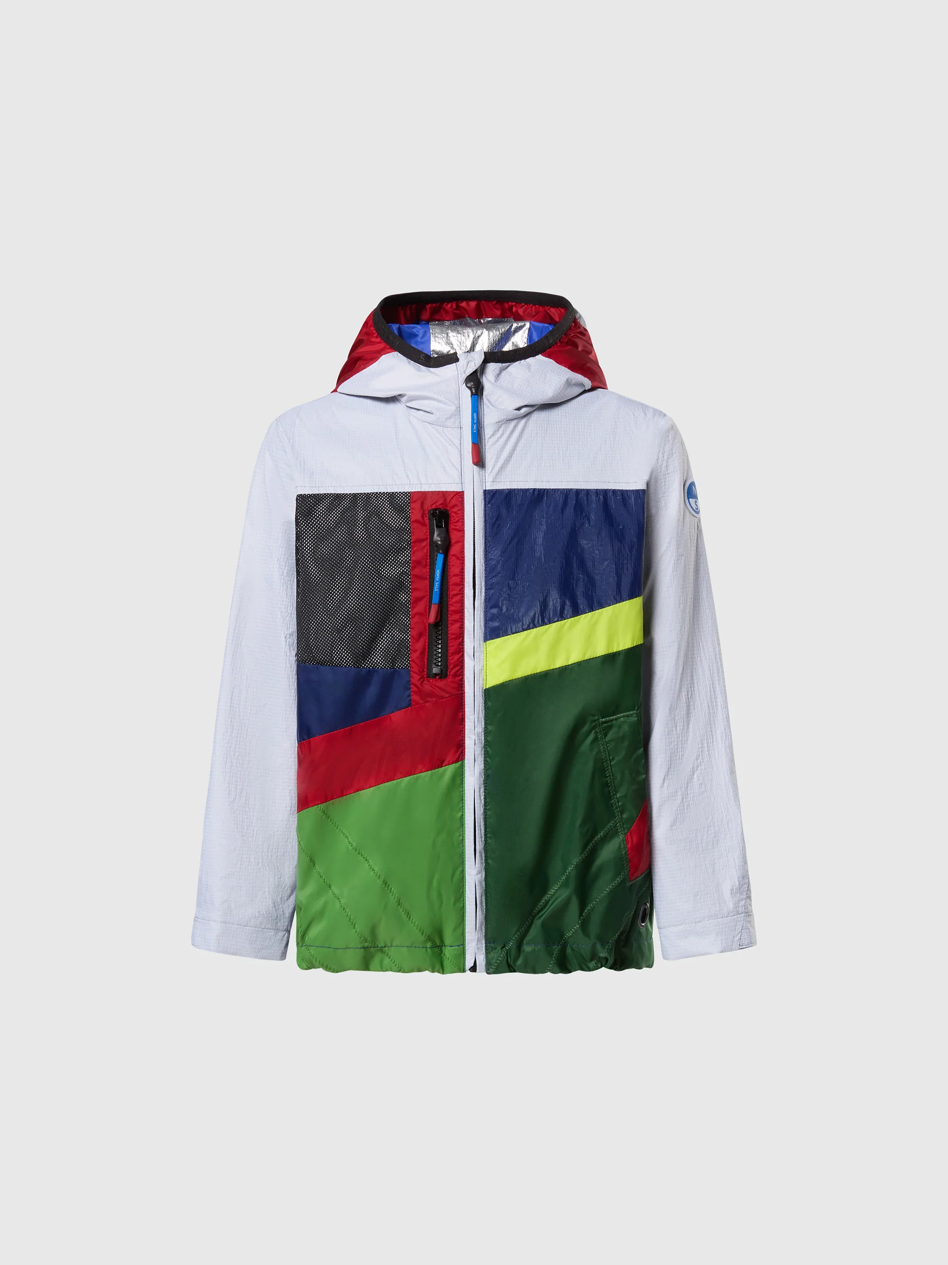 Upcycled color-block jacket - Image 3