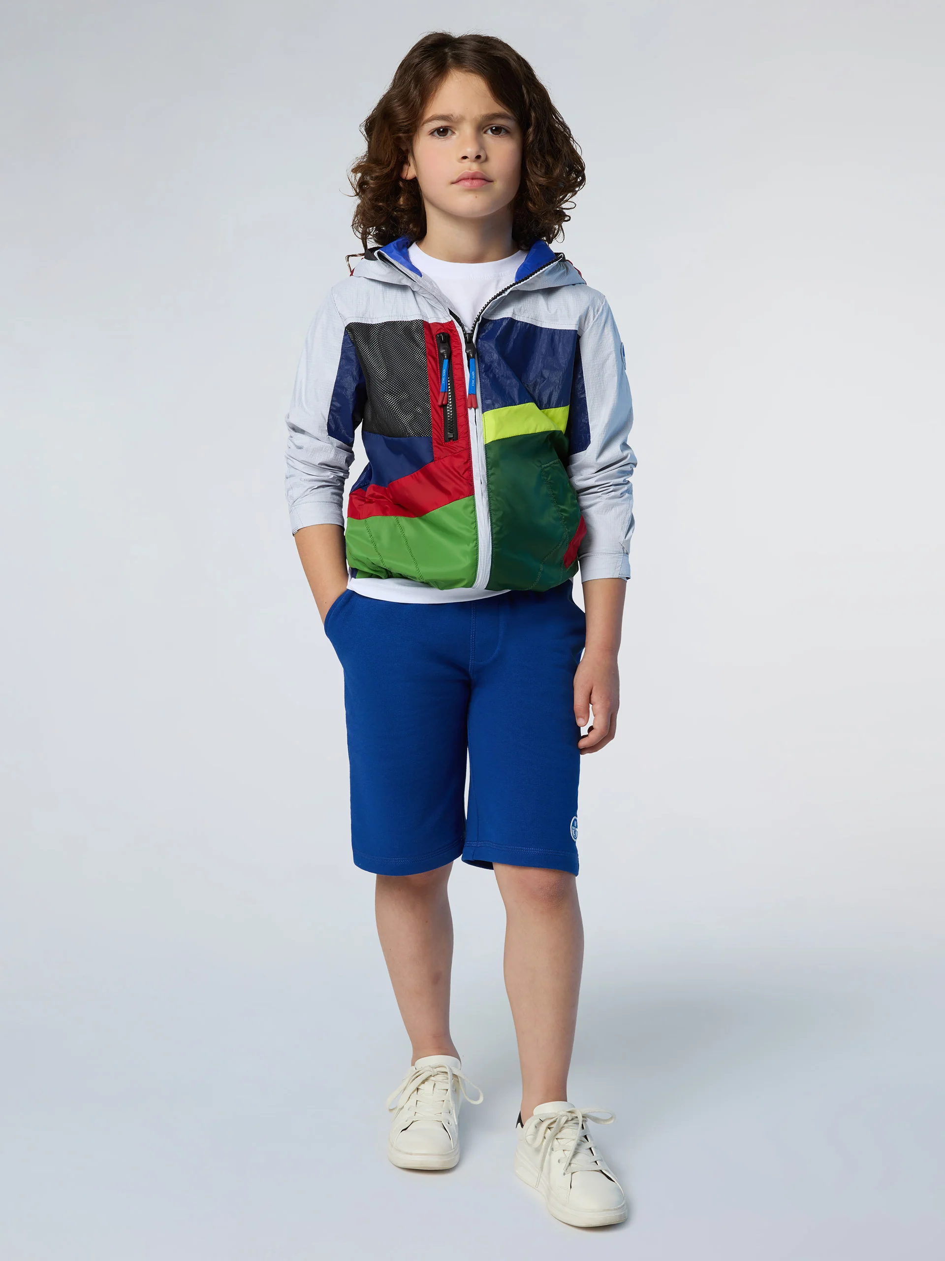 Upcycled color-block jacket - Image 4