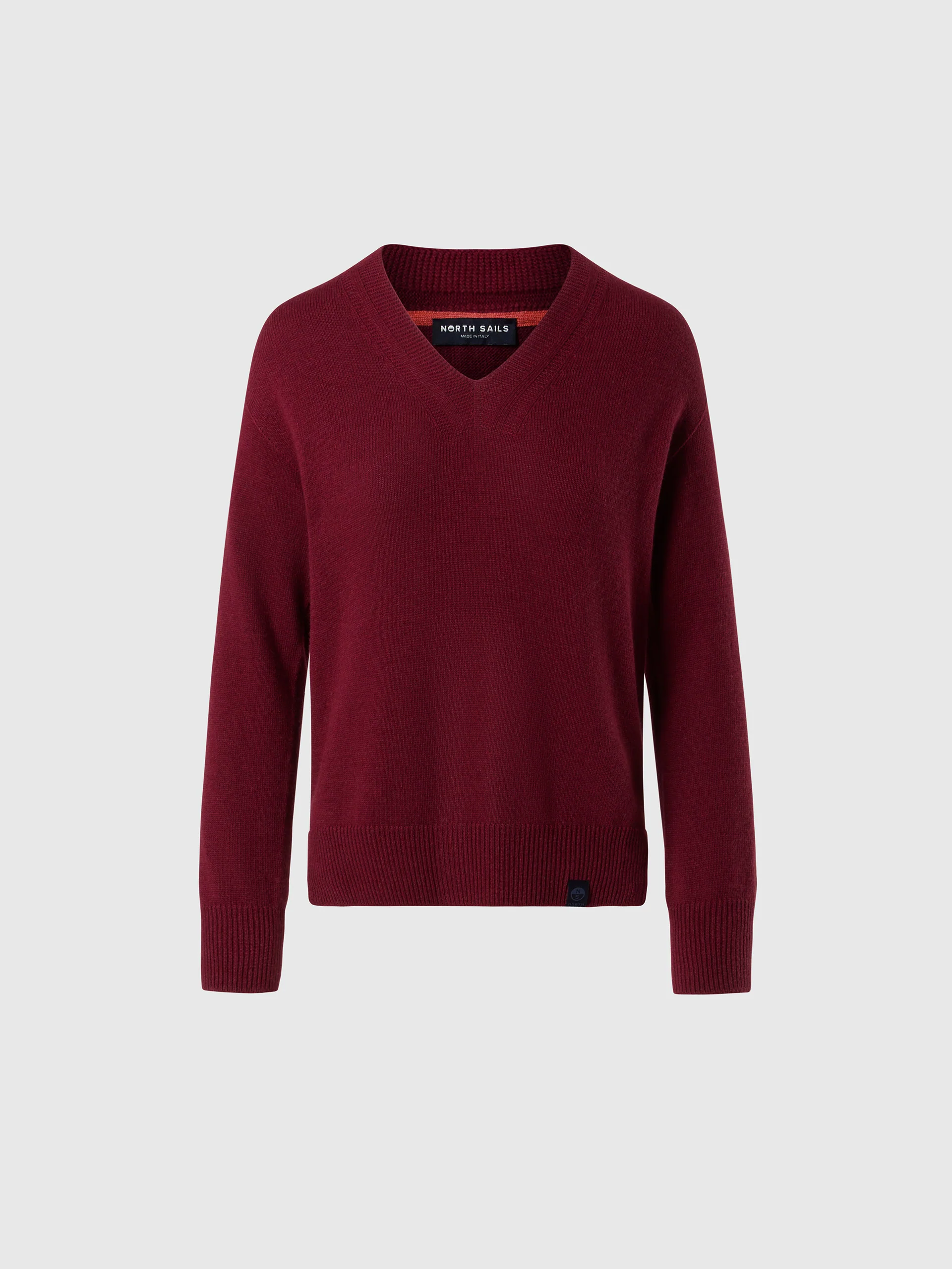 V-neck saddle shoulder sweater - Image 3