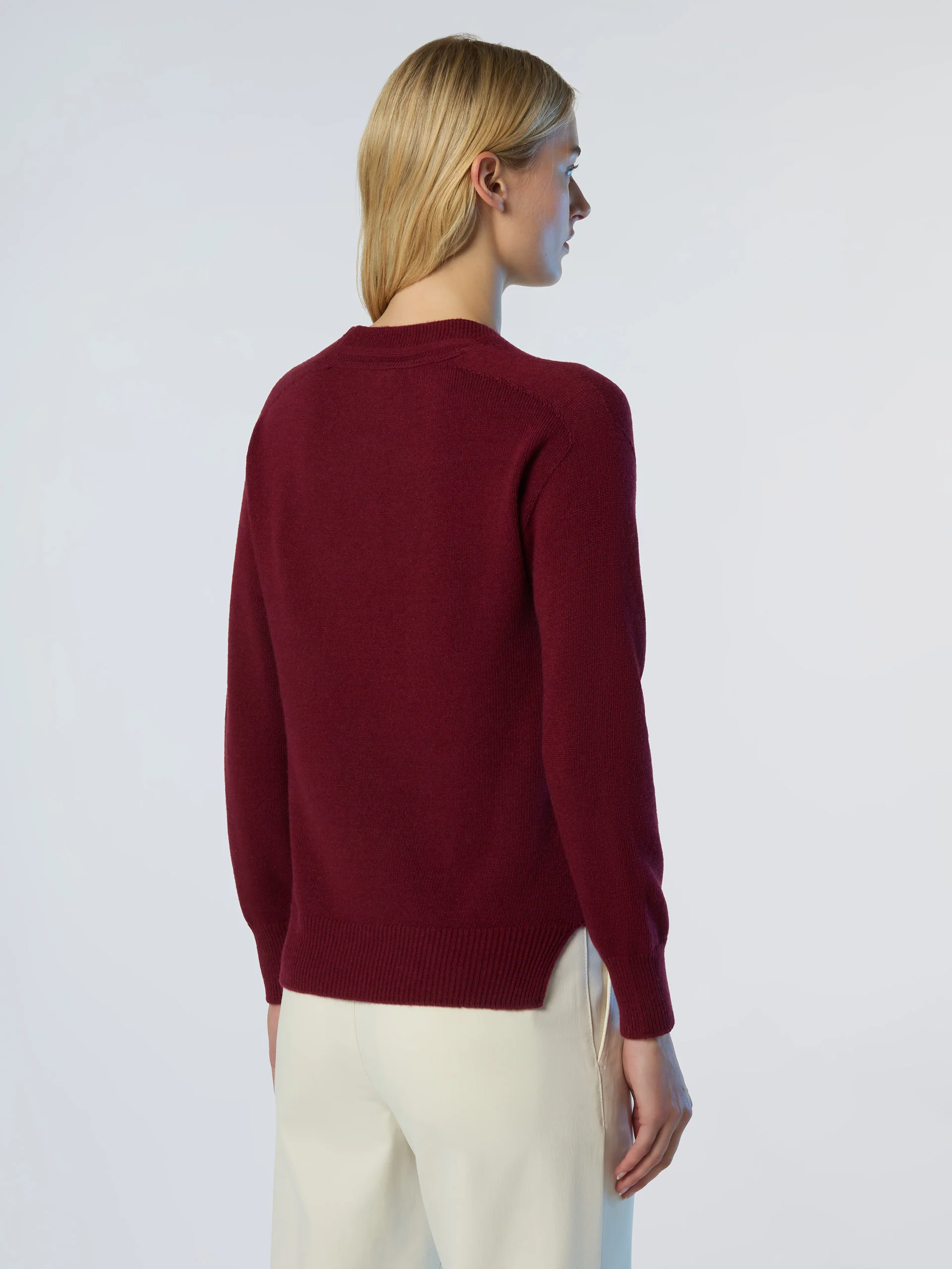 V-neck saddle shoulder sweater - Image 4