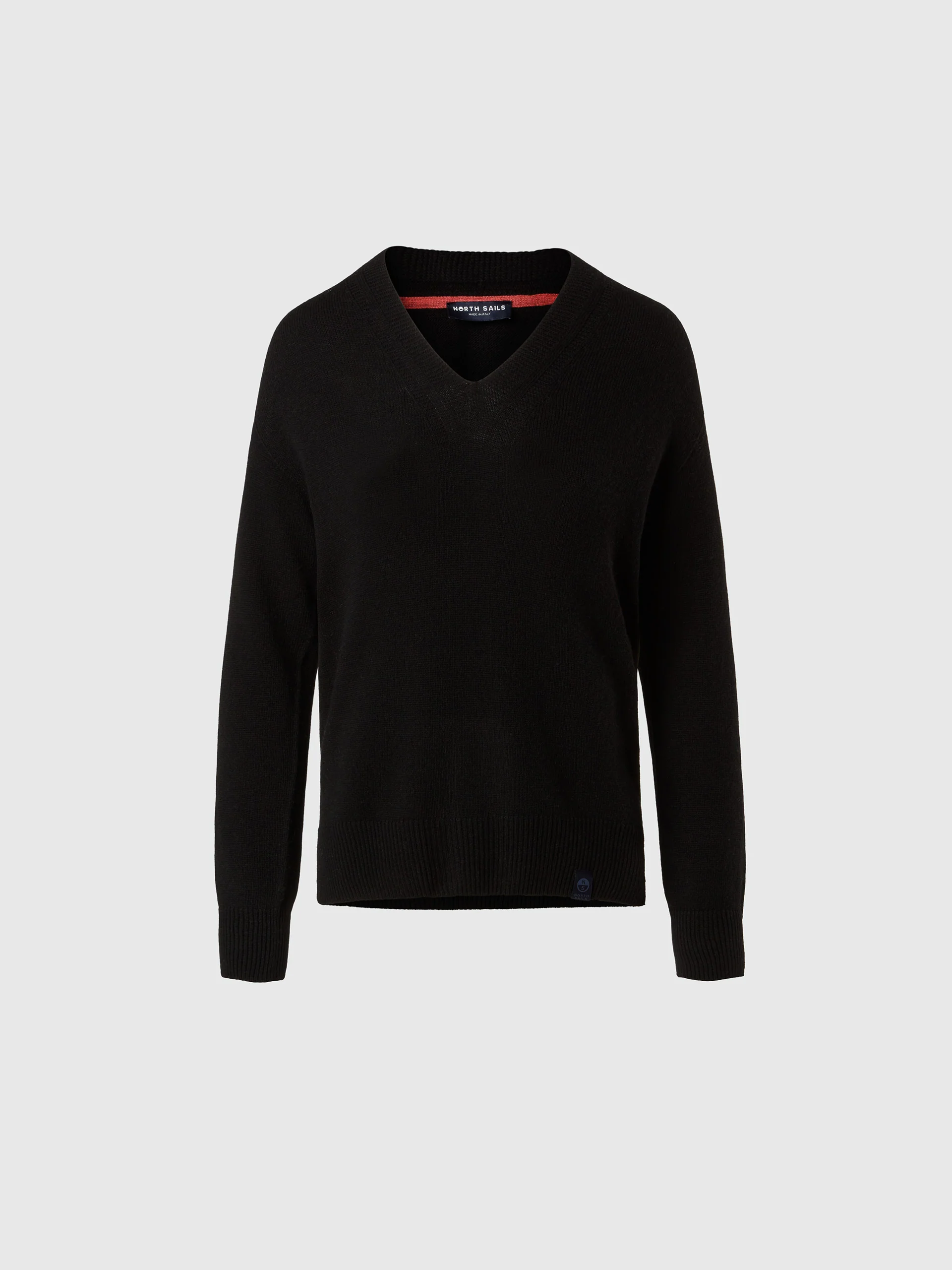 V-neck saddle shoulder sweater - Image 9