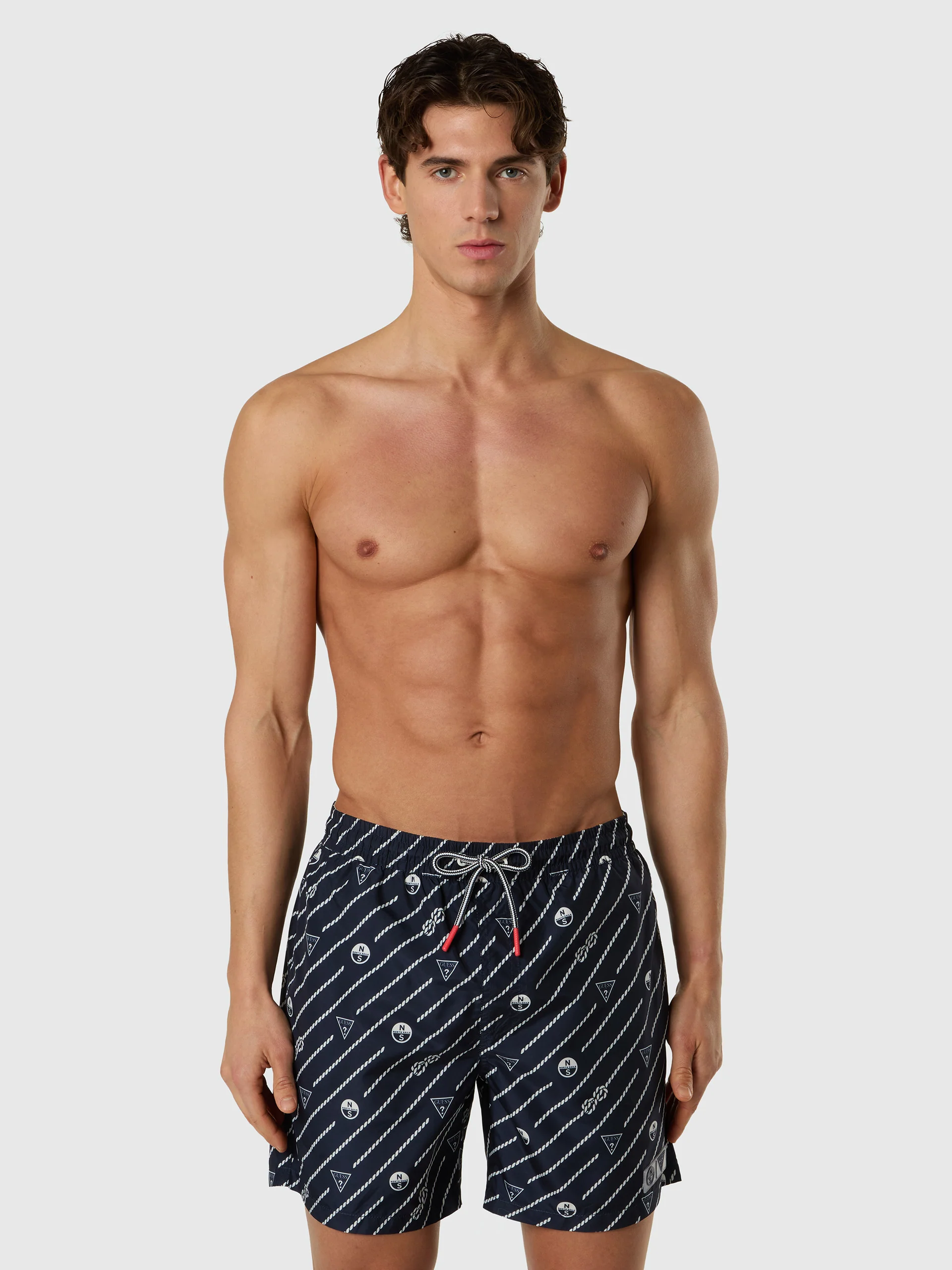 GUESS X NORTH SAILS VOLLEY SWIM SHORTS - Image 12