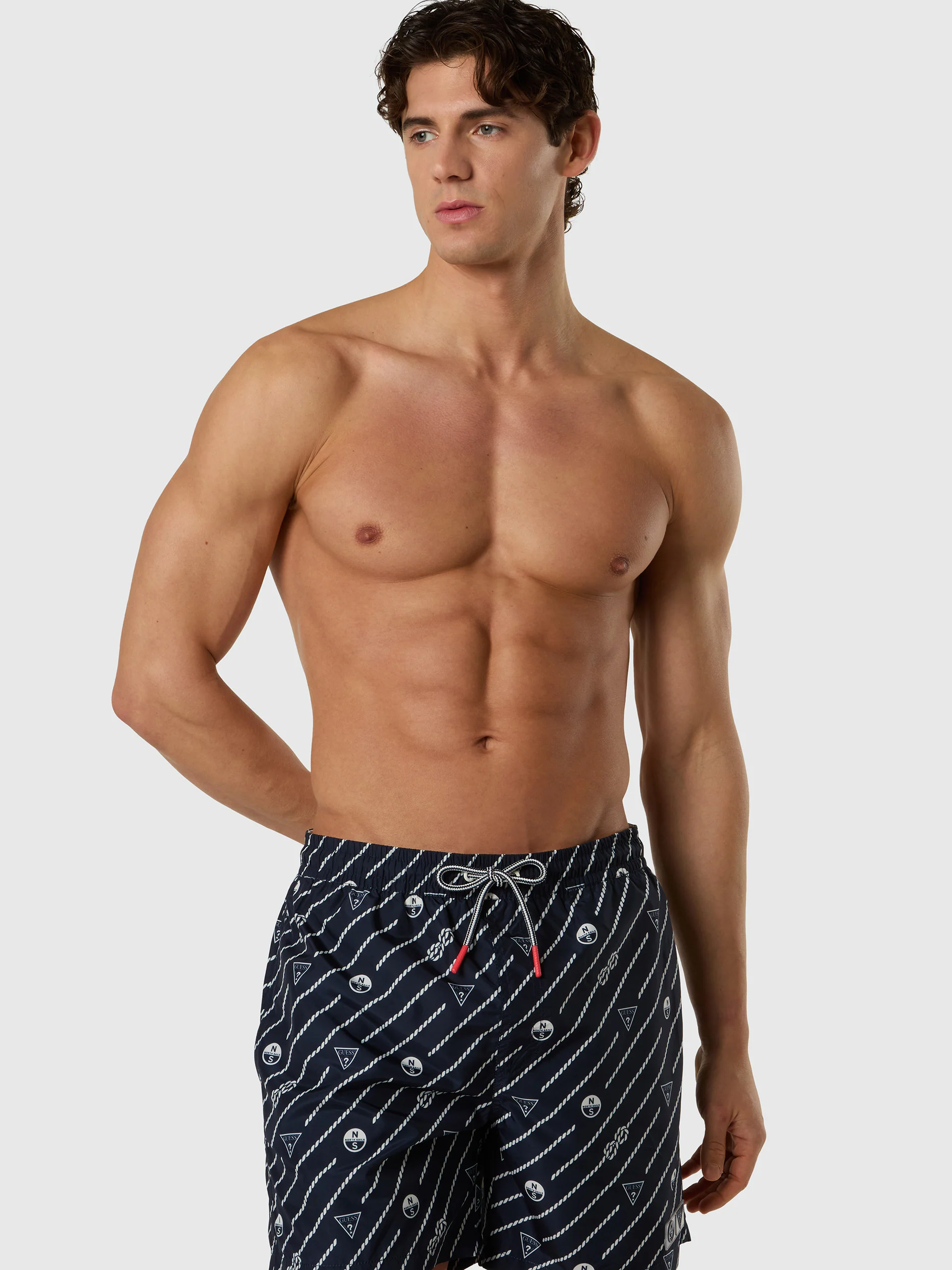 GUESS X NORTH SAILS VOLLEY SWIM SHORTS - Image 13