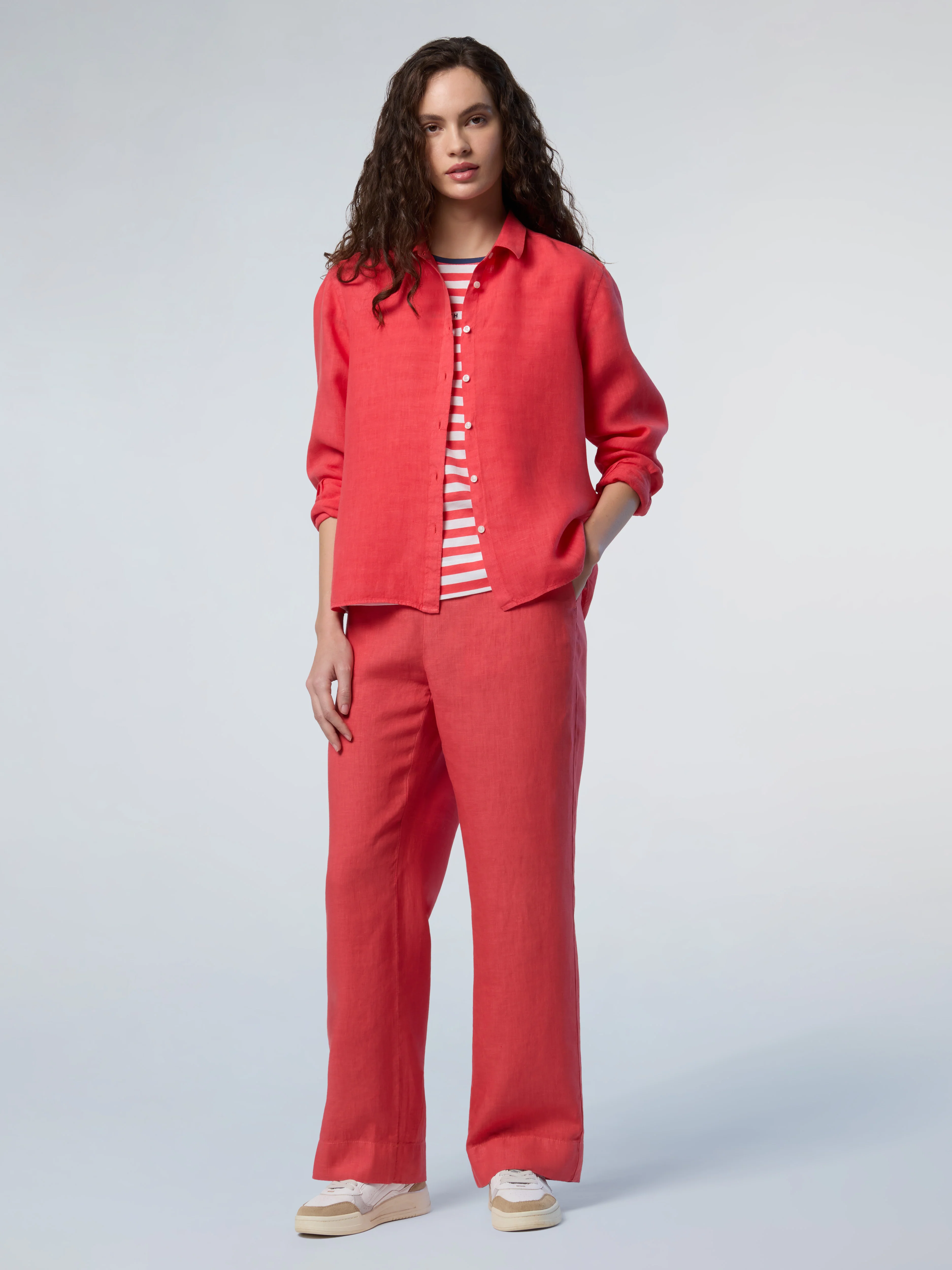 Wide-leg linen pants - Image 7